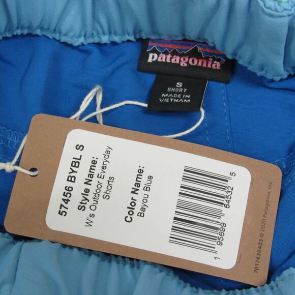 NEW Patagonia Women's Outdoor Everyday Shorts Bayou Blue Size Small - Picture 3 of 4